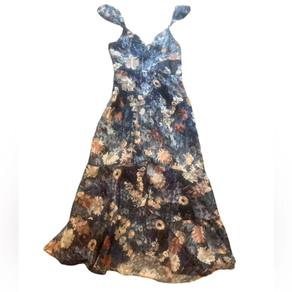 NWT HUTCH Anthropologie Ruffled Midi Dress - Picture 3 of 12